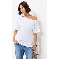 New Look Off The Shoulder T-Shirt - White