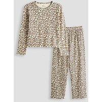 The Very Collection Leopard Print Long Sleeve Pyjama (3-4 Years - 15-16 Years)