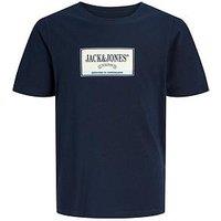 Jack & Jones Junior Boys Graphic Short Sleeve Tshirt - Navy