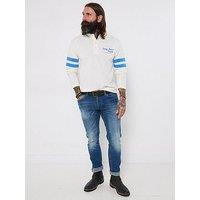 Joe Browns Retro Ride Embroidered Long Sleeve Henley T-Shirt