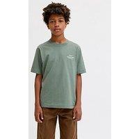 Jack & Jones Junior Boys Back Print Short Sleeve Tshirt - Green