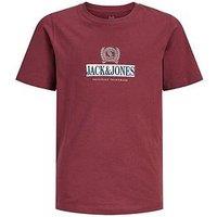 Jack & Jones Junior Boys Graphic Short Sleeve Tshirt - Red