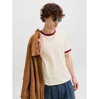 Jack & Jones Savona Ringer T-Shirt - Cream