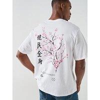 Jack & Jones Valley Back Graphic T-Shirt - White
