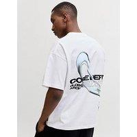 Jack & Jones Biarritz Chrome Back Graphic T-Shirt - White