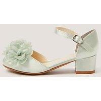 Monsoon Girls Corsage Heeled Shoes - Light Green