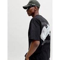 Jack & Jones Biarritz Chrome Back Graphic T-Shirt - Black
