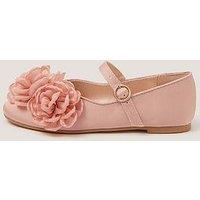 Monsoon Girls Corsage Ballerina Shoes - Pink