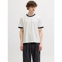 Jack & Jones Savona Ringer T-Shirt - White
