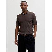 Jack & Jones Premium Henry Polo Shirt - Brown