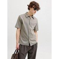 Jack & Jones Premium Noah Short Sleeve Shirt - Brown