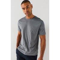 Gant Regular Fit Shield Short Sleeve T-Shirt - Grey