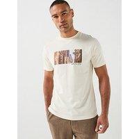 Gant Location Graphic Short Sleeve T-Shirt - Cream