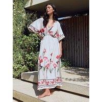 B By Ted Baker Viscose Blend Dress-White