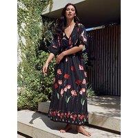 B By Ted Baker Viscose Blend Dress-Black