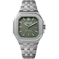 Ingersoll 1892 The Yield Automatic Mens Watch With Green Dial And Silver Stainless Steel Bracelet - I17802
