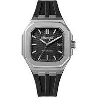 Ingersoll 1892 The Yield Automatic Mens Watch With Black Dial And Black Pu Strap - I17803