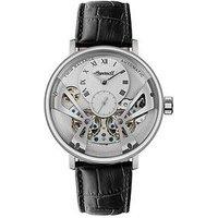 Ingersoll 1892 The Tenessee Automatic Mens Watch With Silver Dial And Black Leather Strap - I13105