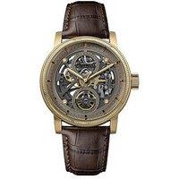 Ingersoll 1892 The Guy Automatic Mens Watch With Grey Dial And Brown Strap - I17502