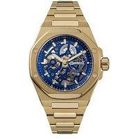Ingersoll 1892 The Faller Automatic Mens Watch With Blue Dial And Gold Stainless Steel Bracelet - I17602