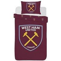 West Ham United West Ham Core Crest Panel Duvet Set