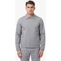 Luke 1977 Emery Smart Woven Zip Through Jacket - Light Grey