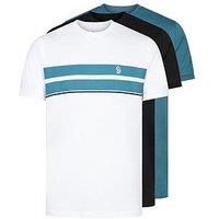 Luke 1977 Johnys Regular Fit Crew T-Shirts 3 Pack - Dark Blue