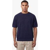 Luke 1977 Ford Relaxed Fit Knitted Short Sleeve T-Shirt - Navy