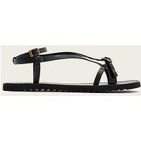Allsaints Tyla Eyelet Sandals - Black