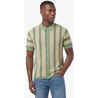 Luke 1977 Deck Knitted Short Sleeve Polo Shirt - Green