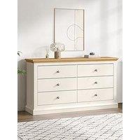 The Very Collection Hanna 3 + & 3 Drawer Chest - Grey, Cream