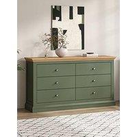The Very Collection Hanna 3 & + 3 Drawer Chest - Green
