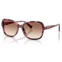 Ralph 0Ra5351U Round Sunglasses - Havana Brown