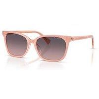 Ralph Pink Frame Square Sunglasses