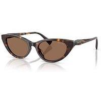Ralph Shallow Cat Eye Sunglasses- Dark Havama