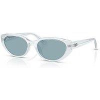 Ray-Ban 0Rb4457D Sunglasses - Polished Transparent Ice