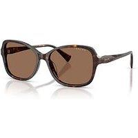 Ralph Round Subtle Cat Eye Sunglasses - 0Ra5351U - Dark Havana Brown