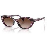 Ralph 0Ra5350U Cat Eye Sunglasses - Purple Havana