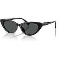 Ralph 0Ra5352U Cat Eye Sunglasses - Black