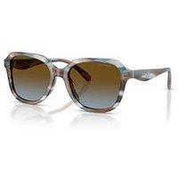 Coach Round Sunglasses- Blue Havana
