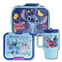 Lilo & Stitch Stor Stitch Rectangular Insulated Bag With Pp 530Ml Cool Mug And Multi Compartment Sandwich Box