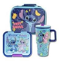 Lilo & Stitch Stor Stitch Rectangular Insulated Bag With Pp Cool Mug And Multi Compartment Sandwich Box