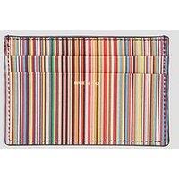 Ps Paul Smith Stripe Card Holder - Black