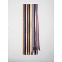 Ps Paul Smith Mens Signature Stripe Rib Knit Scarf - Assorted
