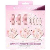 Brushworks Complete Hair Clip & Scrunchie Set