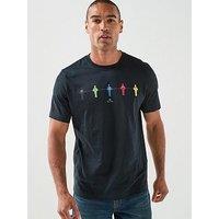 Ps Paul Smith Table Football Graphic T-Shirt - Blue