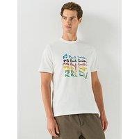 Ps Paul Smith Regular Fit Graphic T-Shirt - White