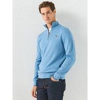 Ps Paul Smith Zebra Zip Knitted Jumper - Blue