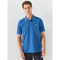 Ps Paul Smith Zebra Regular Fit Short Sleeve Polo Shirt - Blue