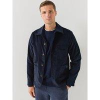 Ps Paul Smith Mens Utility Stretch Cotton Work Jacket - Blue